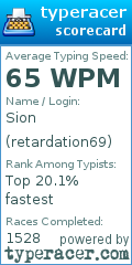 Scorecard for user retardation69