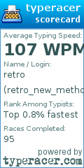 Scorecard for user retro_new_method