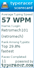 Scorecard for user retromech
