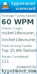 Scorecard for user rocket1devourer_em