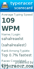 Scorecard for user sahalrealest