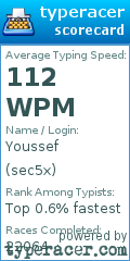 Scorecard for user sec5x