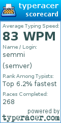 Scorecard for user semver