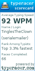 Scorecard for user serialemailer