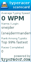 Scorecard for user sneijderrmandem