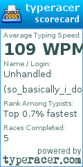 Scorecard for user so_basically_i_do_wrk