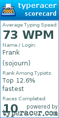 Scorecard for user sojourn