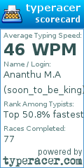 Scorecard for user soon_to_be_king