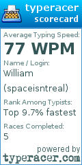 Scorecard for user spaceisntreal