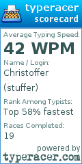 Scorecard for user stuffer