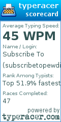 Scorecard for user subscribetopewdiepie