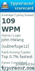 Scorecard for user subterfuge12