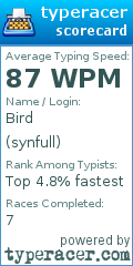 Scorecard for user synfull