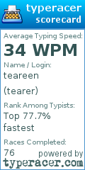 Scorecard for user tearer