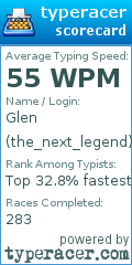 Scorecard for user the_next_legend