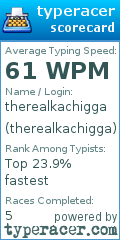 Scorecard for user therealkachigga