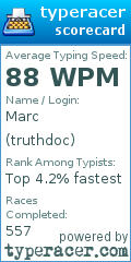 Scorecard for user truthdoc