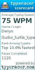 Scorecard for user turbo_turtle_typer