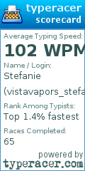 Scorecard for user vistavapors_stefanie