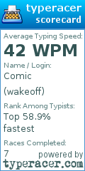 Scorecard for user wakeoff